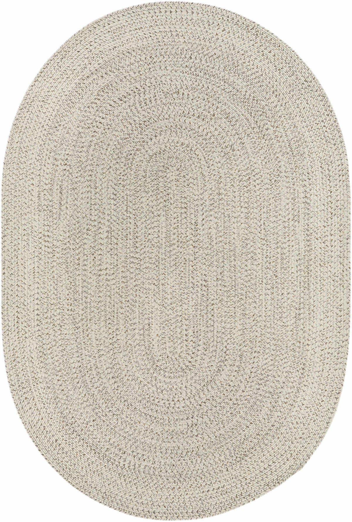 Bargo Beige Braided Faux Jute Weather Resistant Outdoor Rug