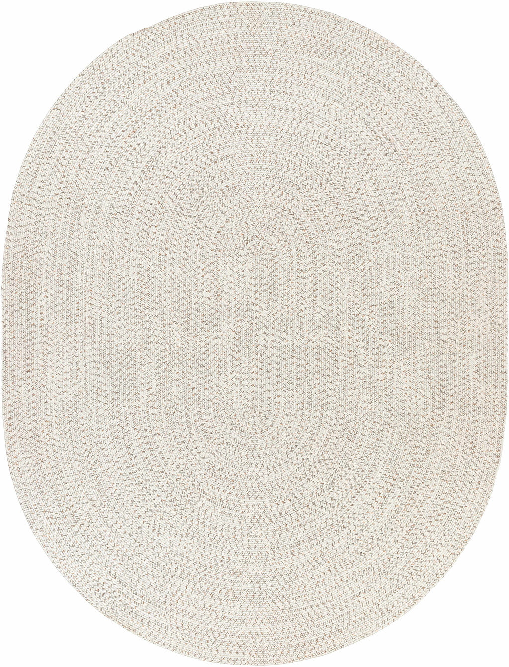 Bargo Beige Braided Faux Jute Weather Resistant Outdoor Rug