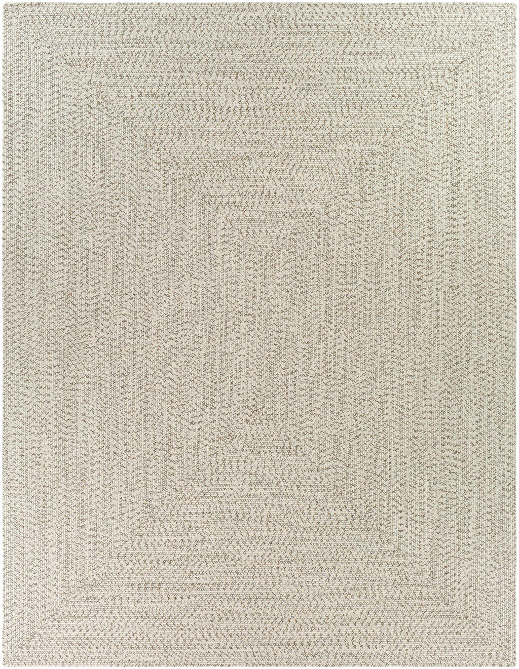 Bargo Beige Braided Faux Jute Weather Resistant Outdoor Rug