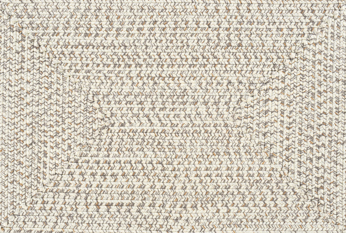Bargo Beige Braided Faux Jute Weather Resistant Outdoor Rug