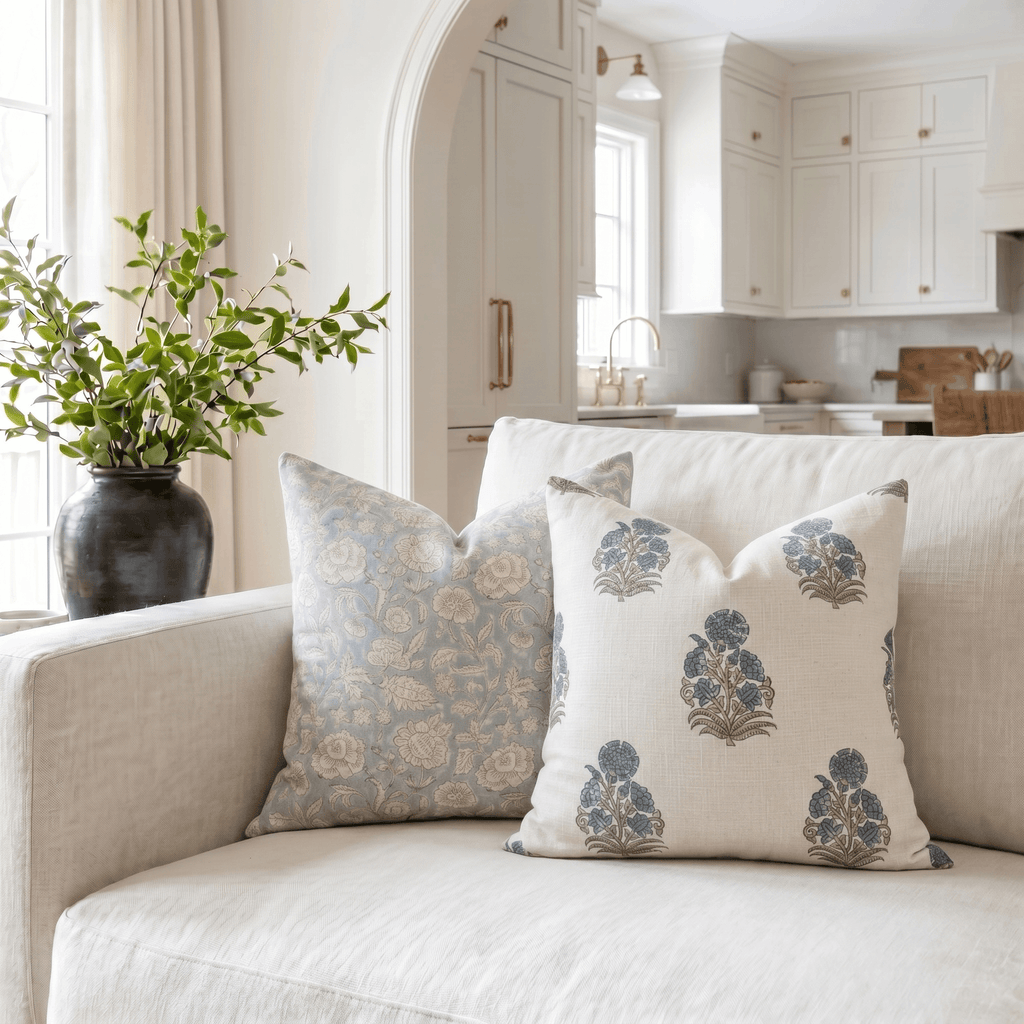 Etta Hand Block Printed Pillow Cover Limited Edition