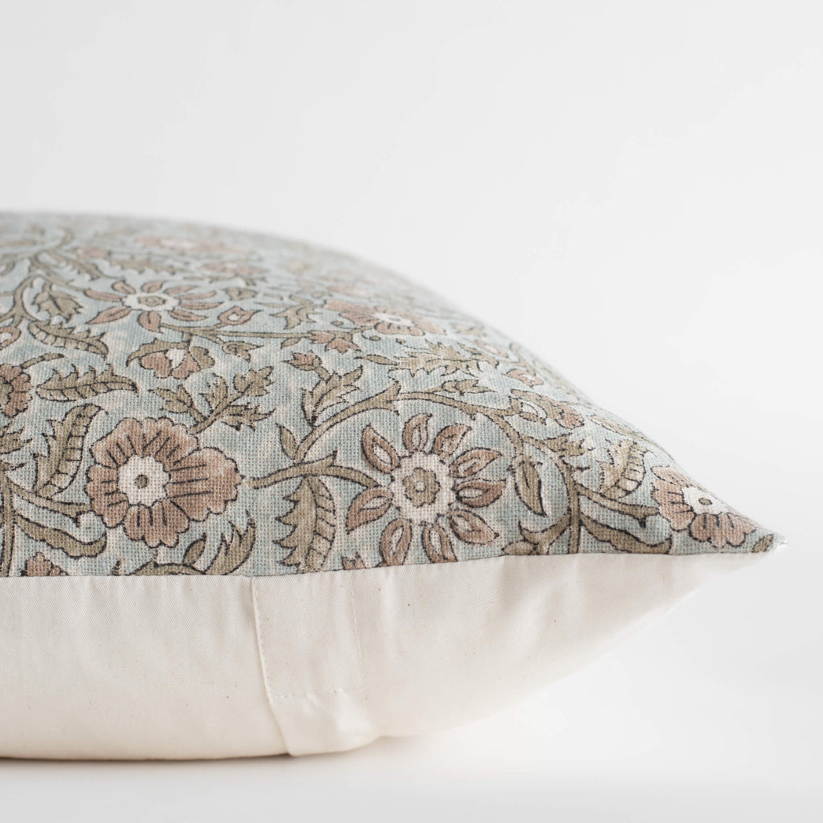 Milena Signature Artisan Block Printed Floral Pillow Cover