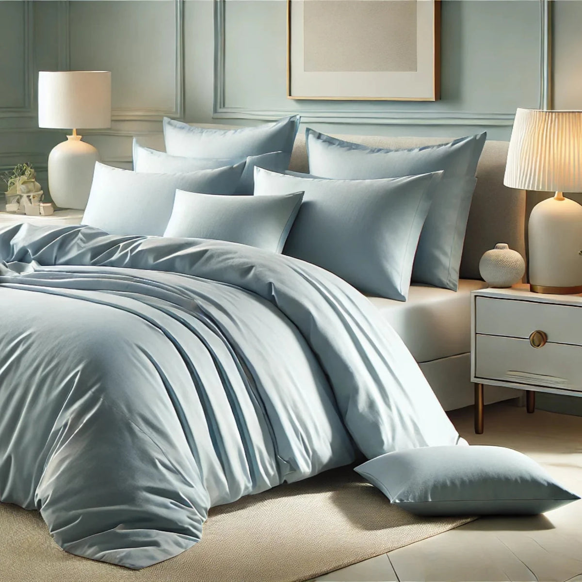 Bamboo Viscose Ultra Smooth Duvet Cover With Two Shams Set