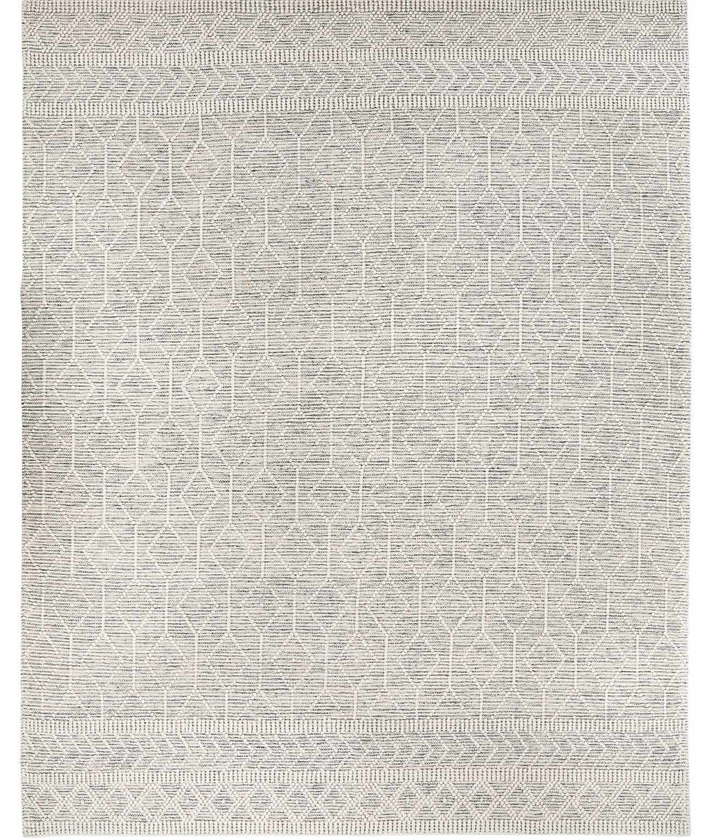 Carolina Handwoven Wool Blend Black And White Area Rug