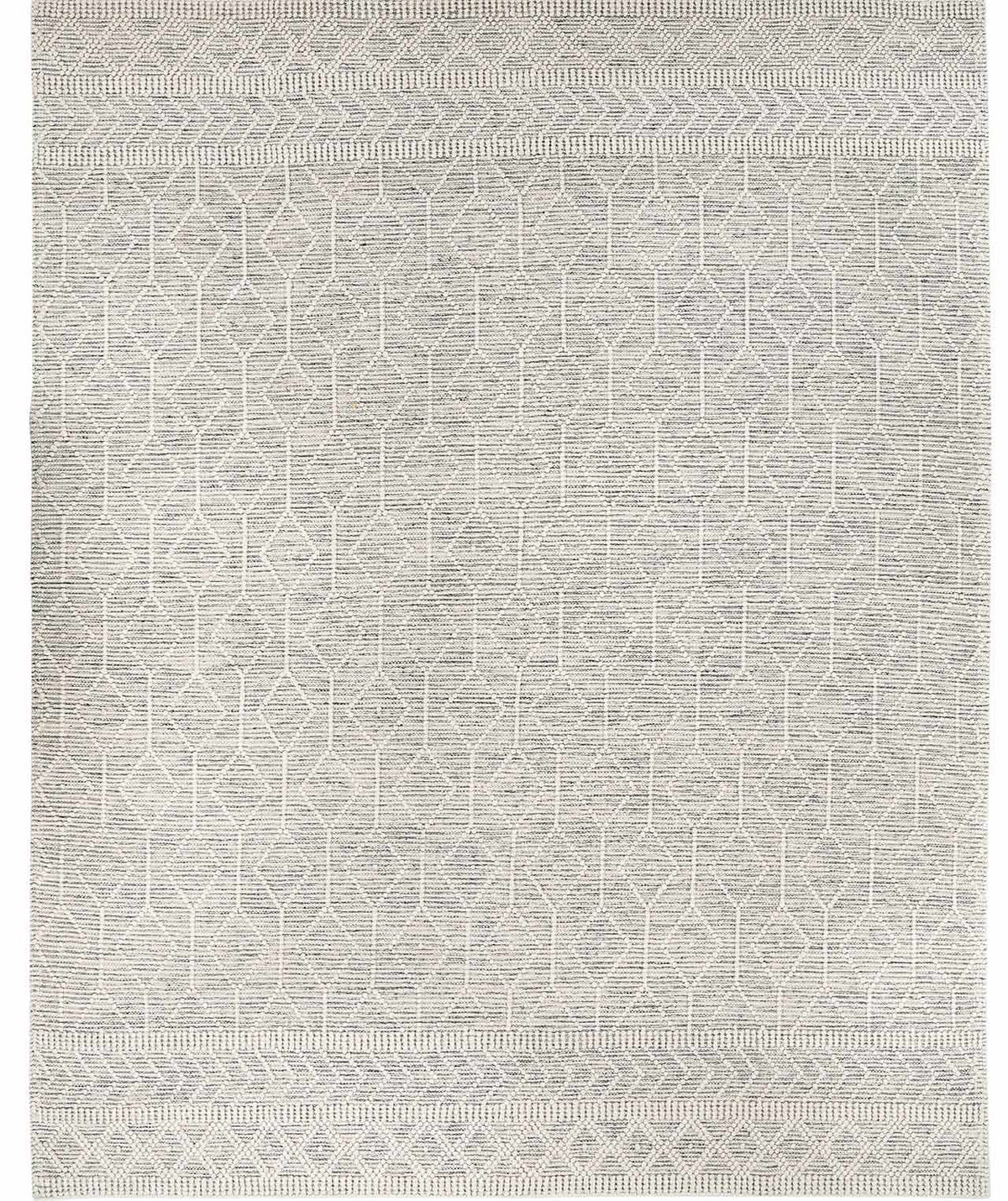 Carolina Handwoven Wool Blend Black And White Area Rug