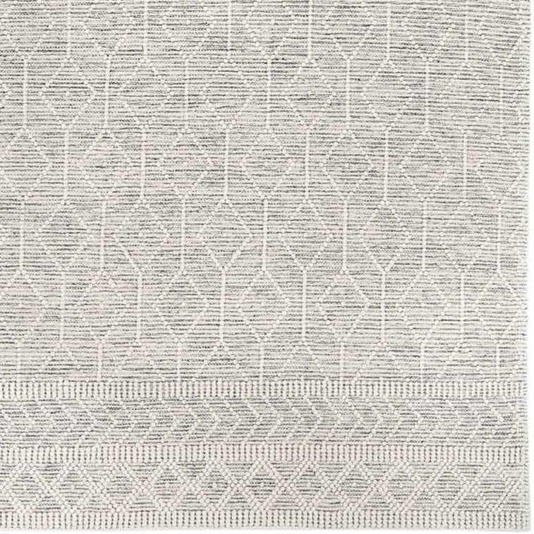 Carolina Handwoven Wool Blend Black And White Area Rug
