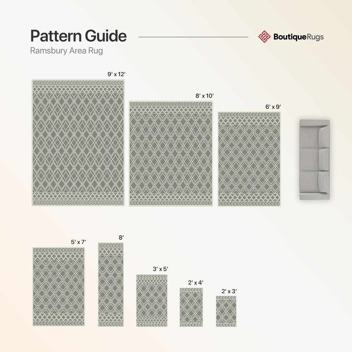 Ramsbury Denim Blue Trellis Rug Hand Woven Wool Blend