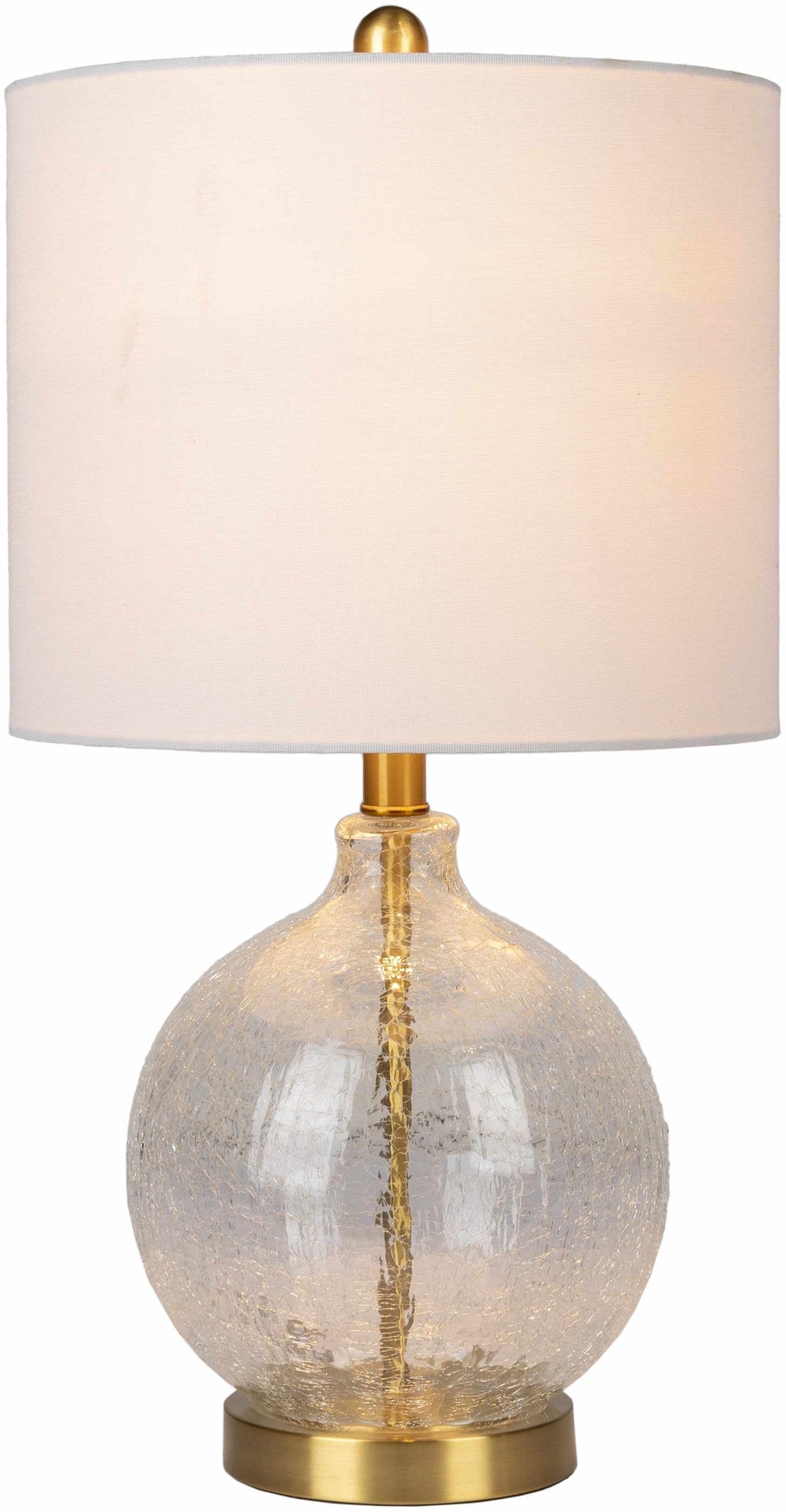 Ciel Contemporary Textured Glass Table Lamp With Three Light Modes