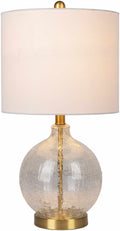 Ciel Contemporary Textured Glass Table Lamp With Three Light Modes