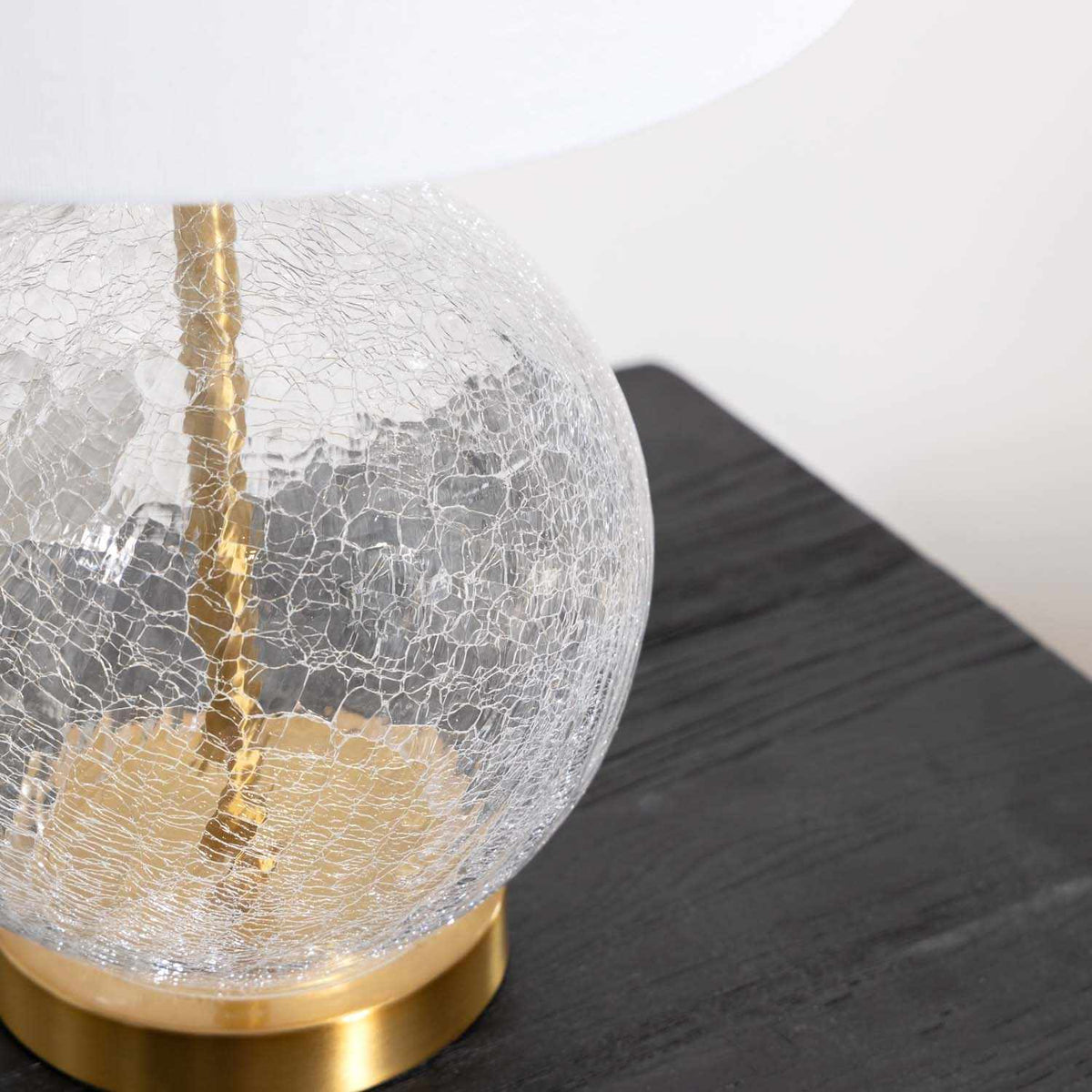 Ciel Contemporary Textured Glass Table Lamp With Three Light Modes