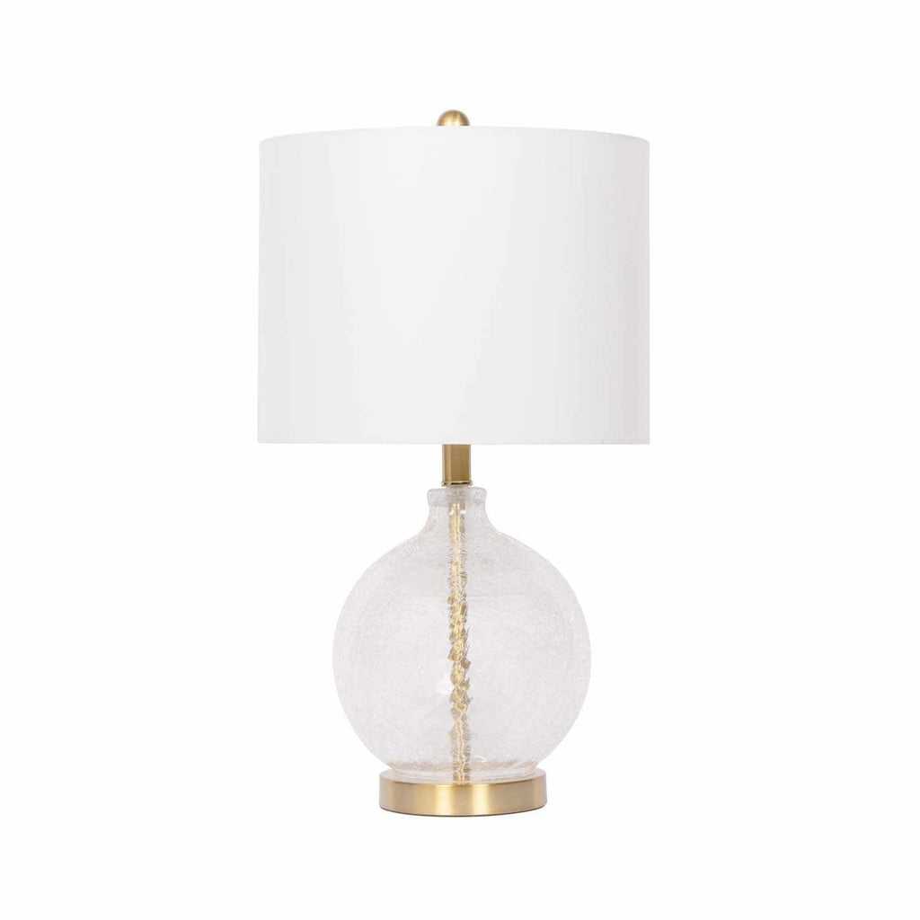 Ciel Contemporary Textured Glass Table Lamp With Three Light Modes
