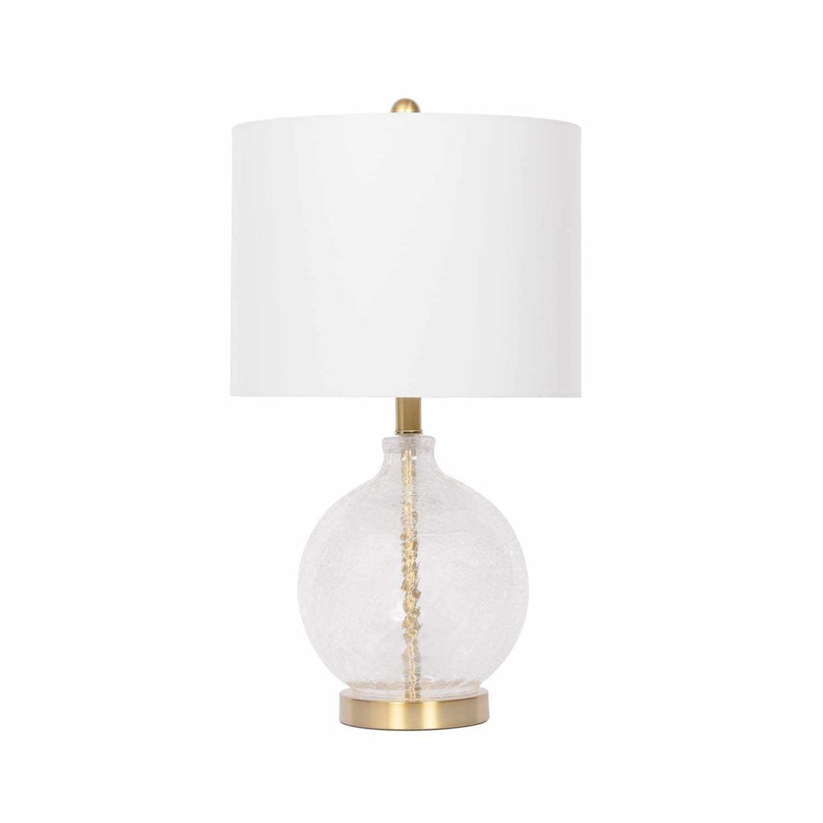 Ciel Contemporary Textured Glass Table Lamp With Three Light Modes