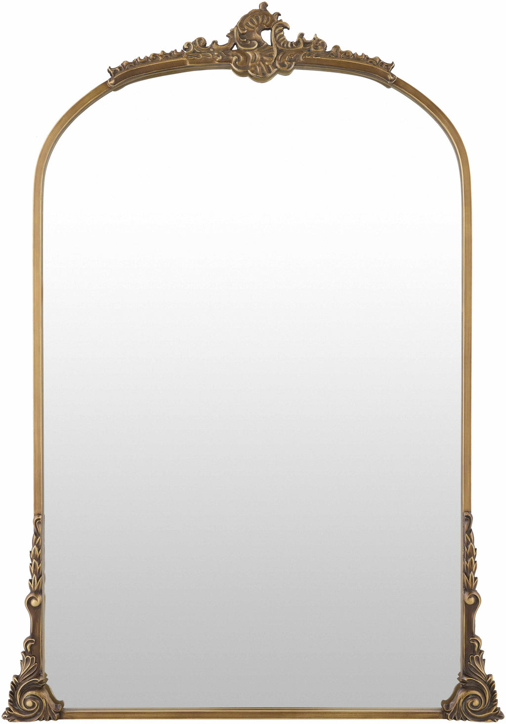 Cordovado Gold Iron Accent Mirror With Warm Traditional Frame