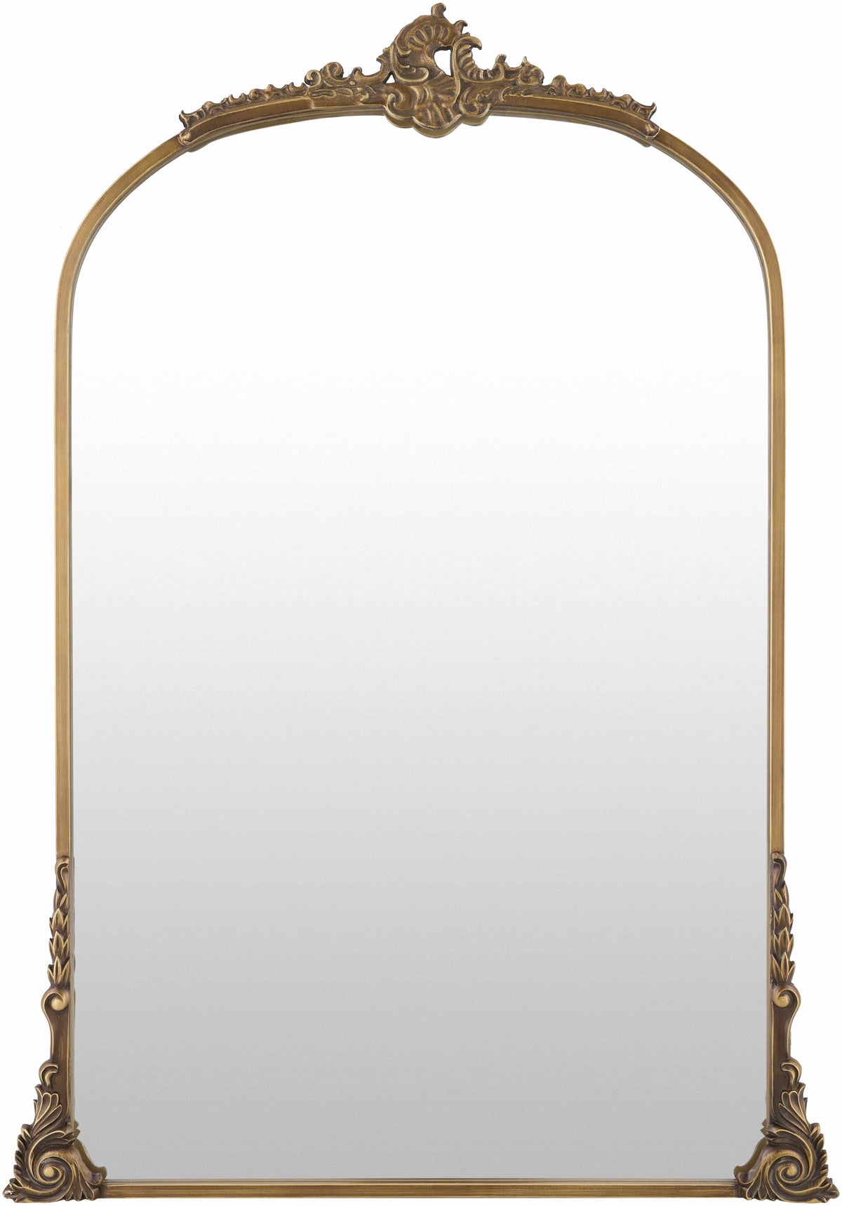 Cordovado Gold Iron Accent Mirror With Warm Traditional Frame
