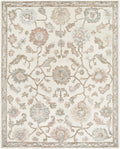Callum Oushak Artisan Hand Tufted Wool Area Rug Indigo