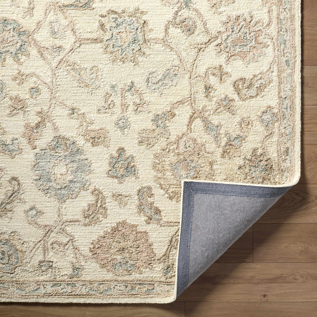 Callum Oushak Artisan Hand Tufted Wool Area Rug Indigo