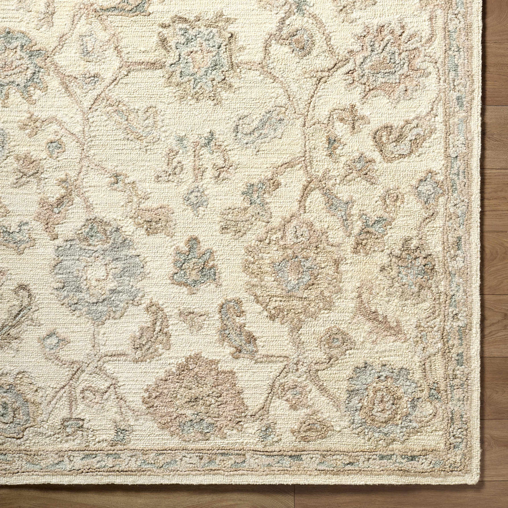 Callum Oushak Artisan Hand Tufted Wool Area Rug Indigo