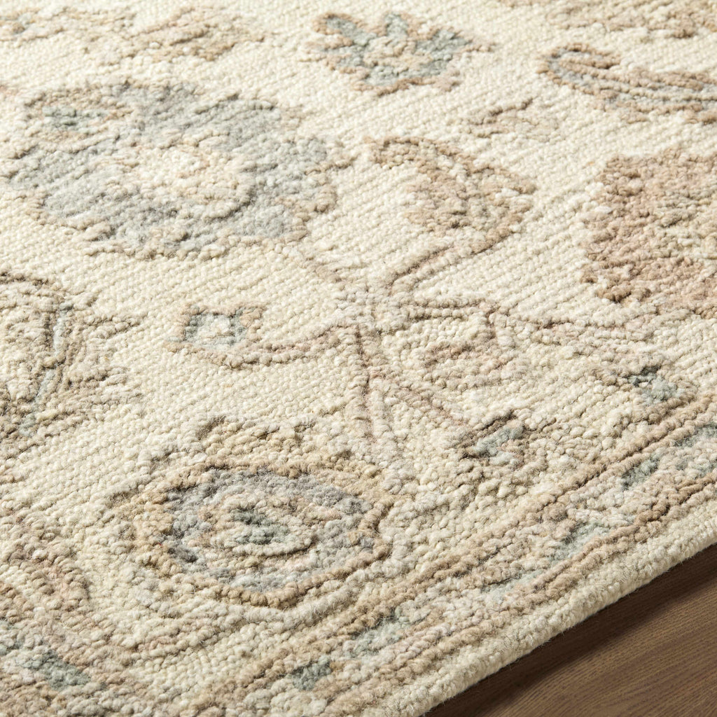 Callum Oushak Artisan Hand Tufted Wool Area Rug Indigo