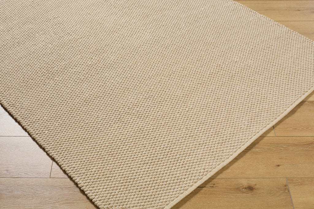 Cezary Hand Woven Jute Cotton Blend Rug Warm Beige