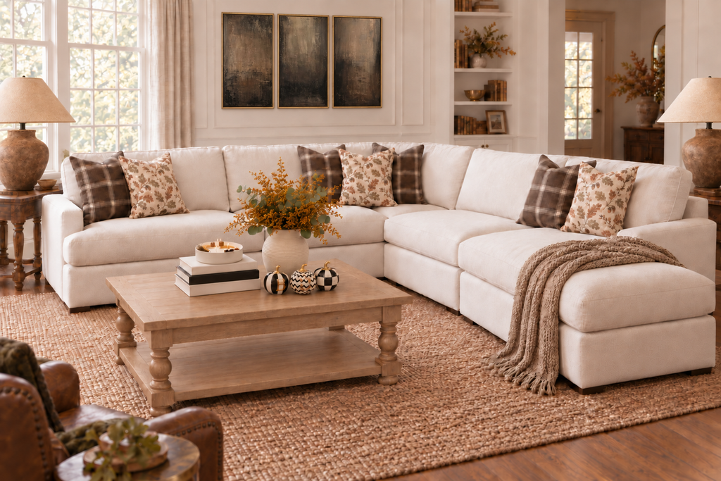 Lilyvale Autumn Heritage Sectional Refresh – 7-Piece Pillow Cover Bundle