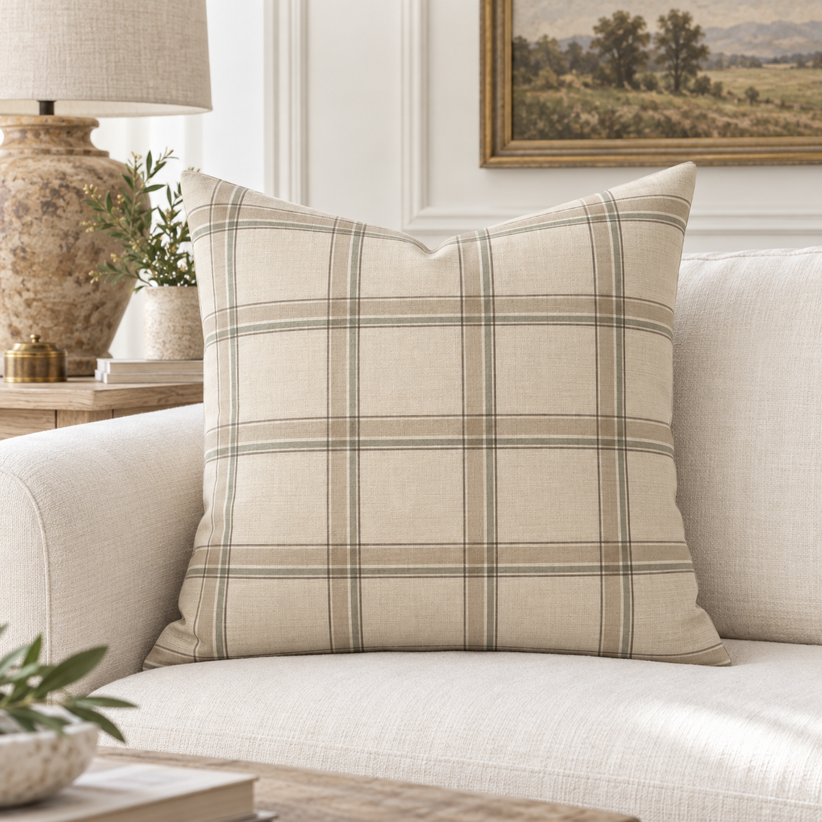 Lilyvale Heritage Plaid Pillow