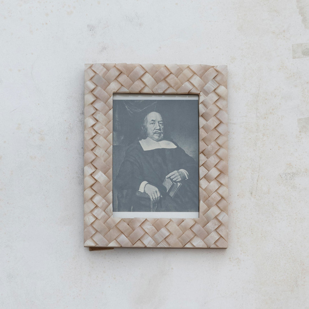 Maris Woven Resin Photo Frame Ivory Coastal Texture 5X7