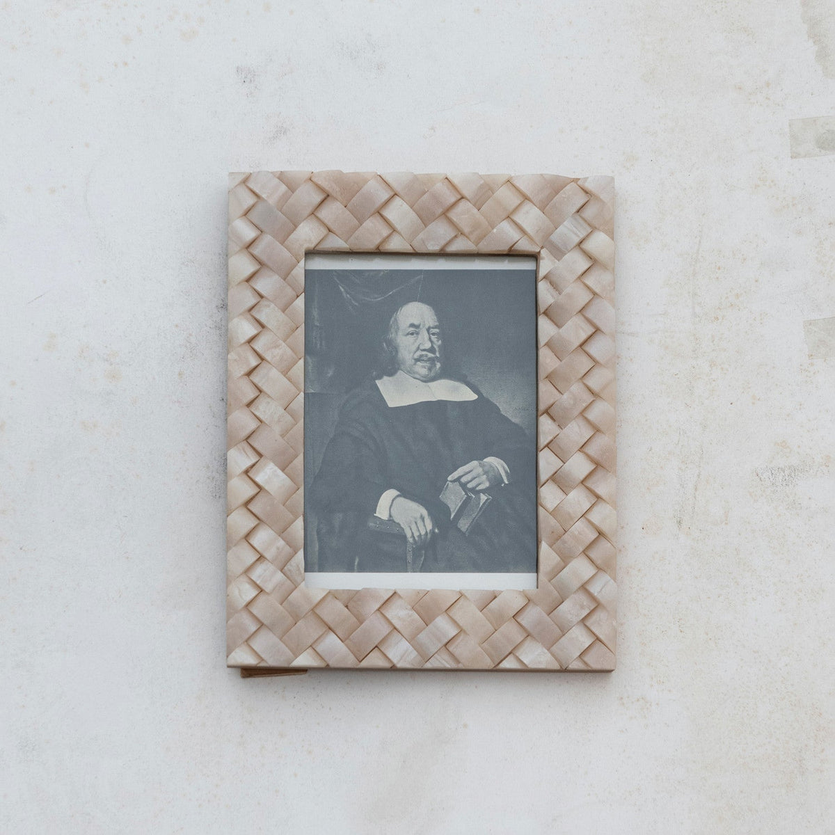 Maris Woven Resin Photo Frame Ivory Coastal Texture 5X7
