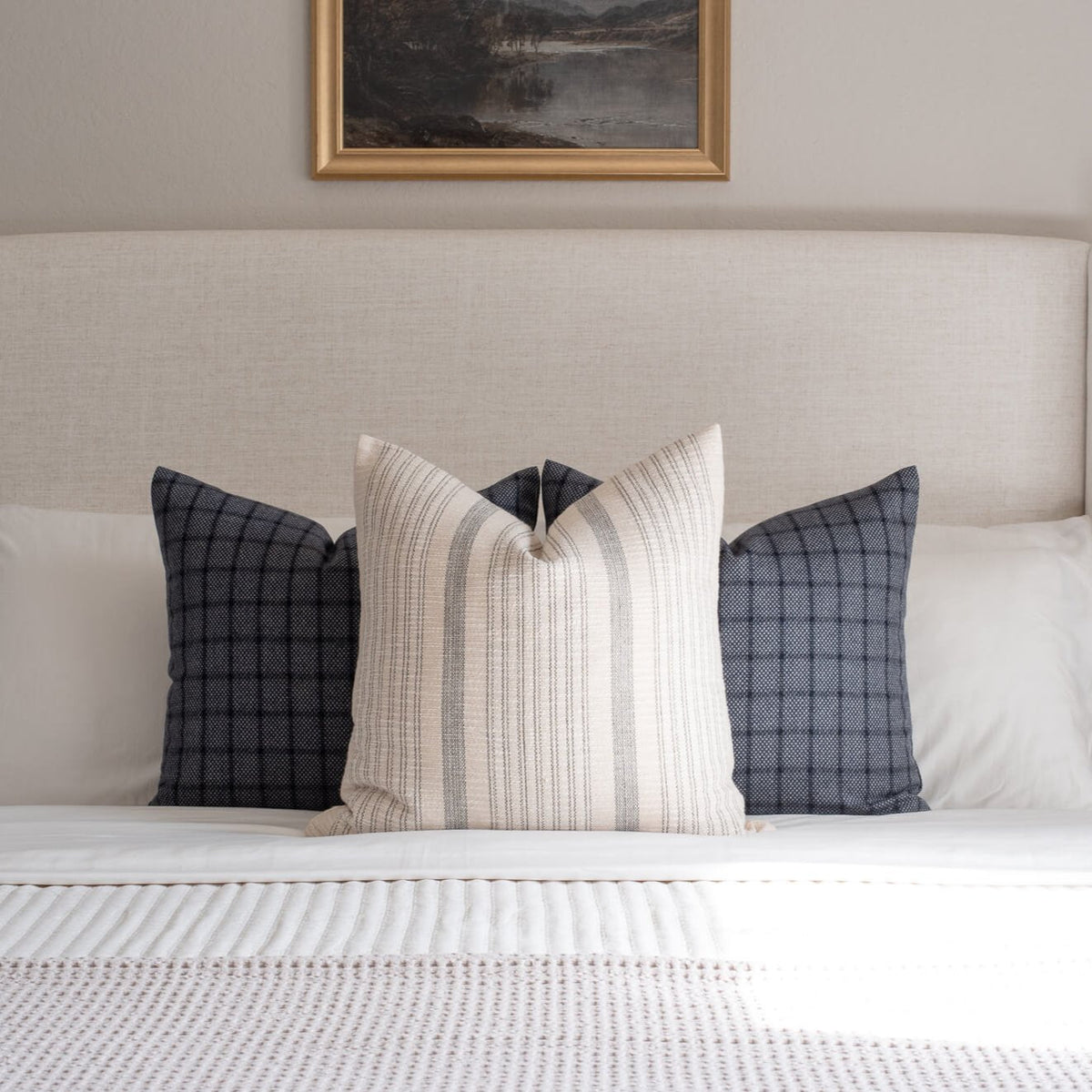 Paloma Handwoven Blue Pillow Cover Signature Edition