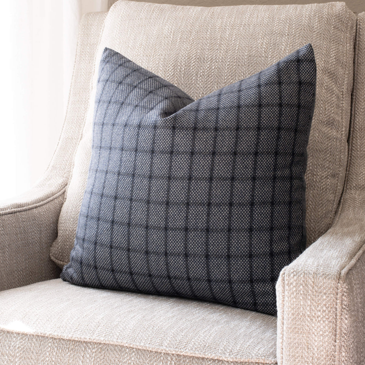 Paloma Handwoven Blue Pillow Cover Signature Edition