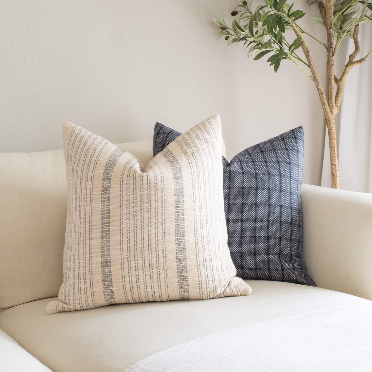 Paloma Handwoven Blue Pillow Cover Signature Edition