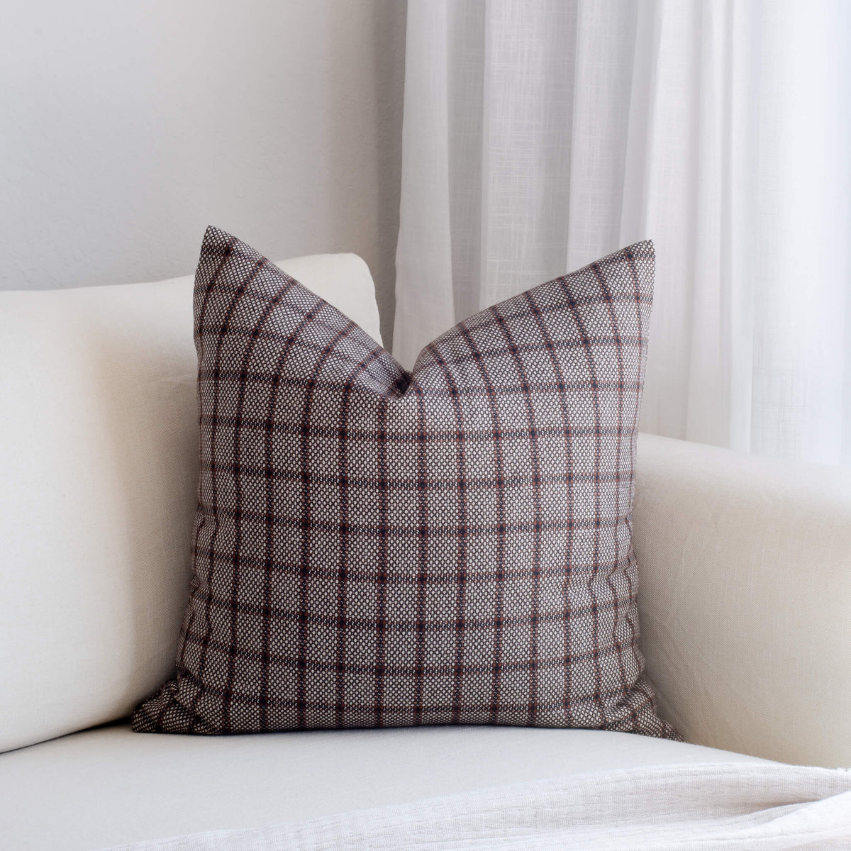 Paloma Handwoven Pillow In Exclusive Brown Weave For Home