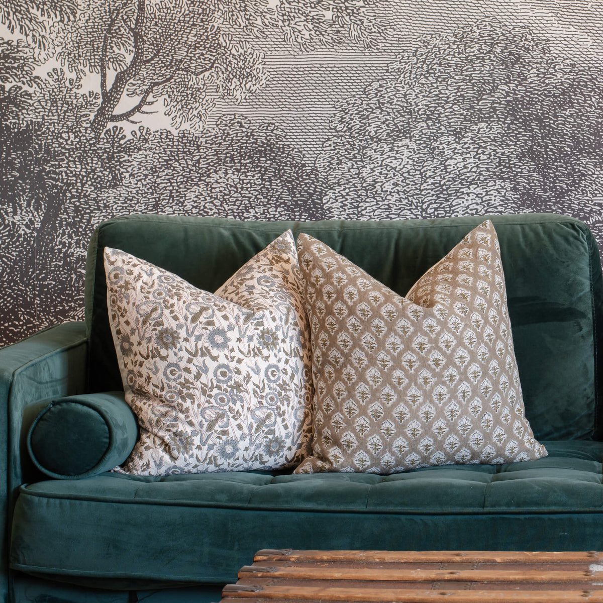 Rhea Artisan Linen Pillow Cover Exclusive Collection