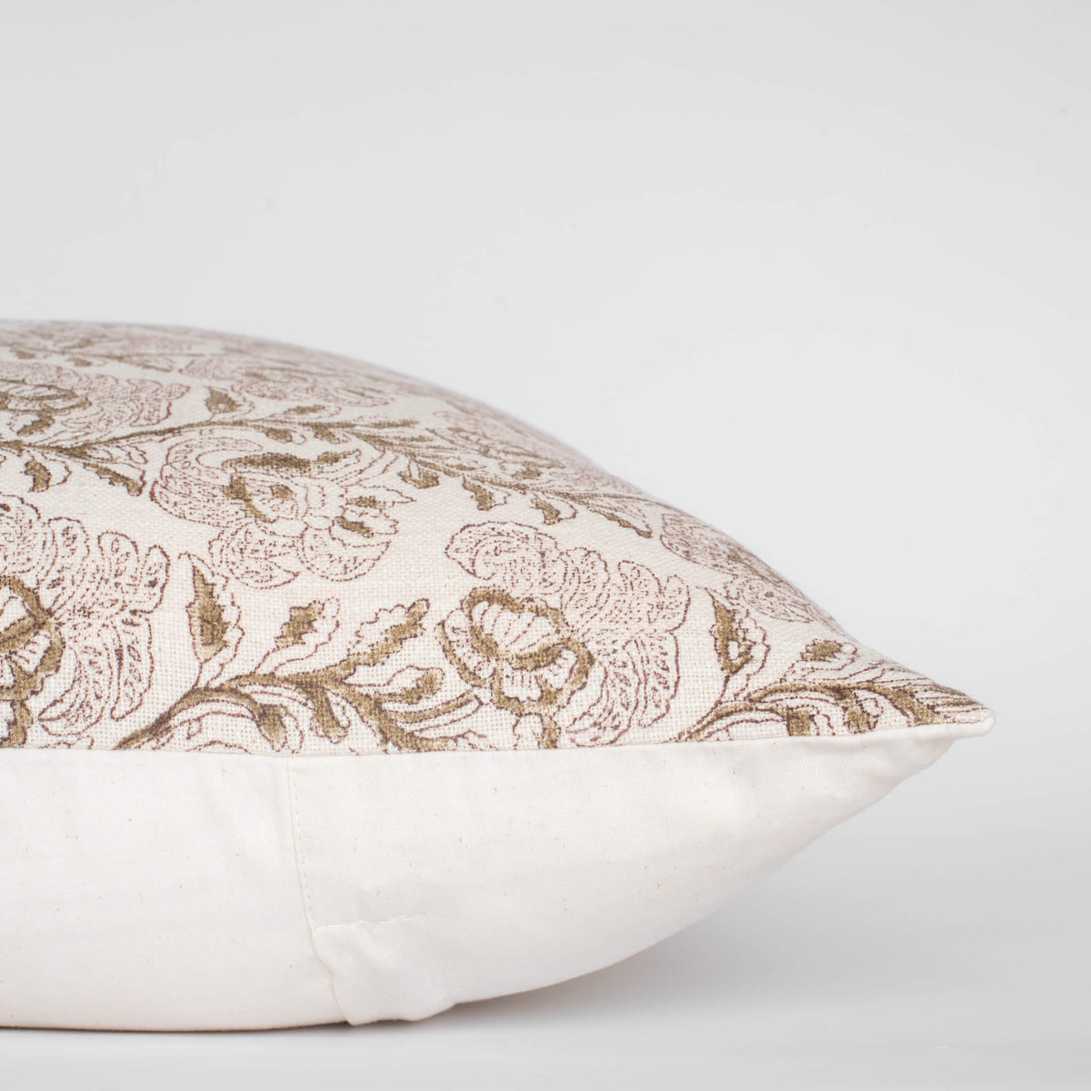 Magnolia Heritage Cotton Pillow Cover Burgundy Mustard