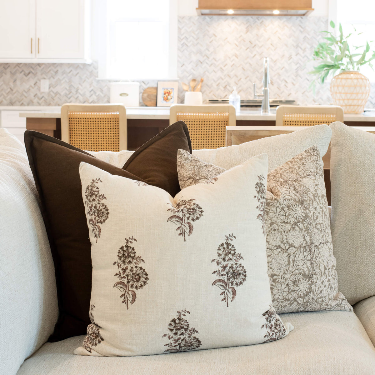 Sienna Limited Edition Botanical Cotton Pillow Cover