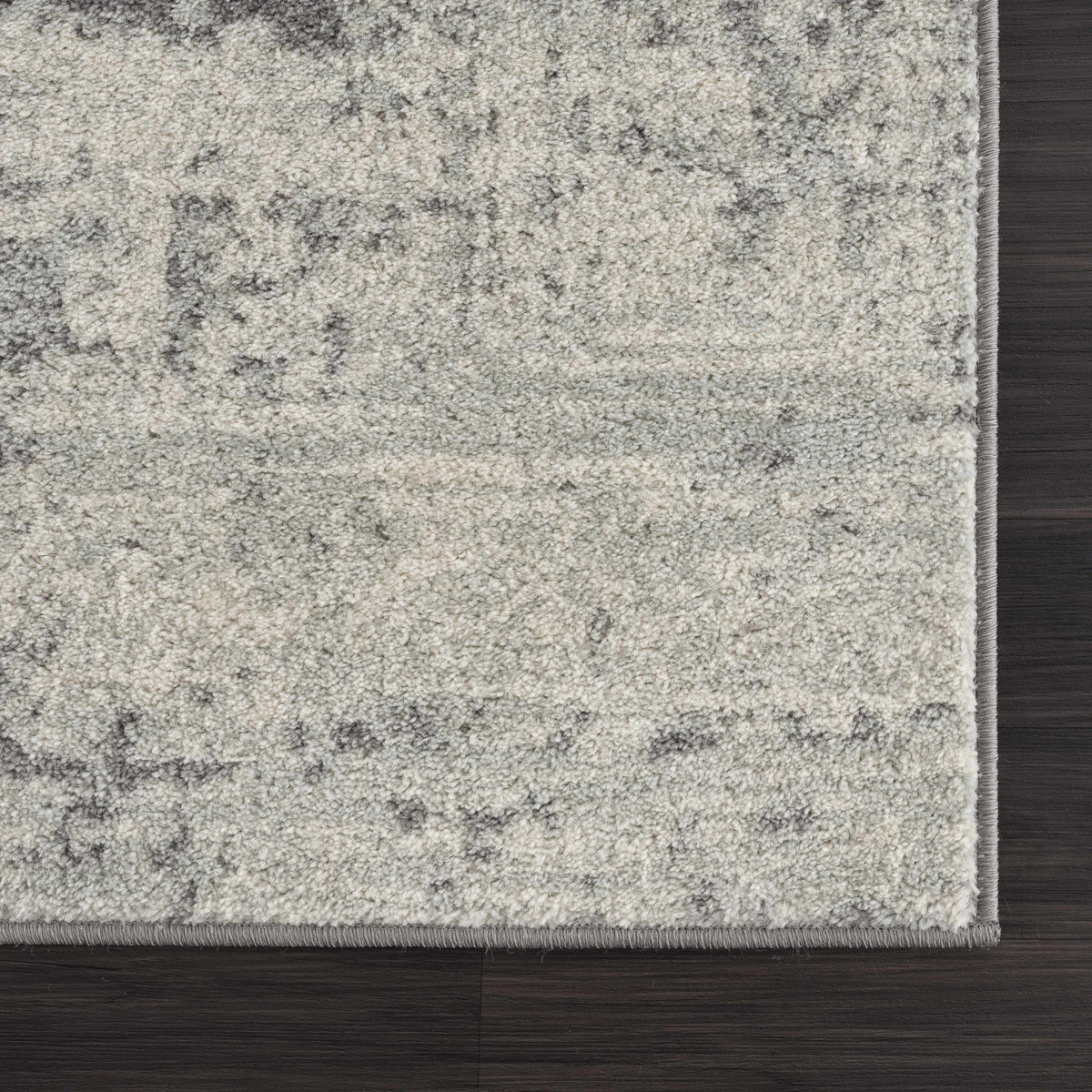Lumina Rachel Area Rug Traditional Charcoal Gray Machine Woven