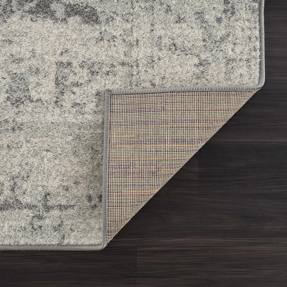 Lumina Rachel Area Rug Traditional Charcoal Gray Machine Woven