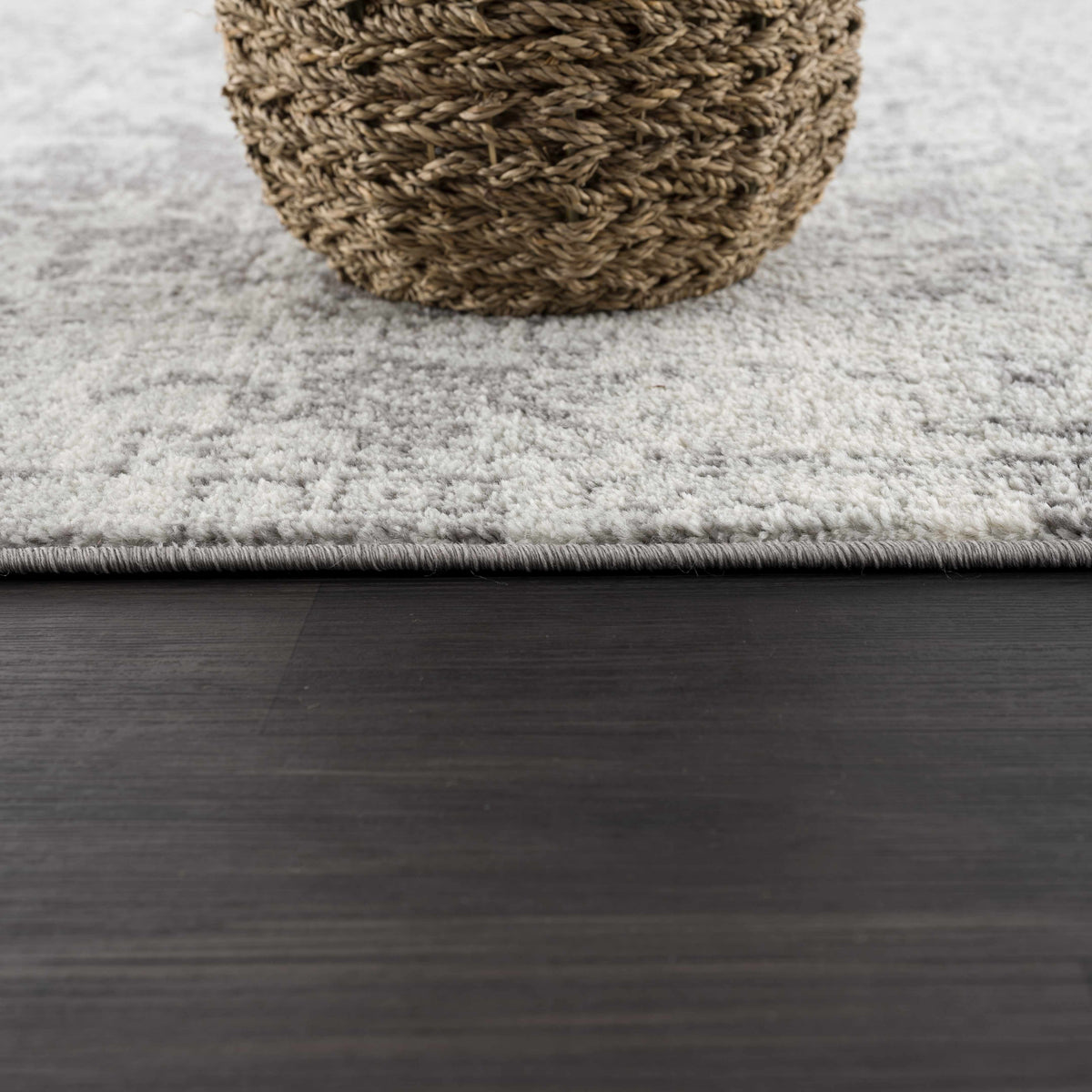 Lumina Rachel Area Rug Traditional Charcoal Gray Machine Woven