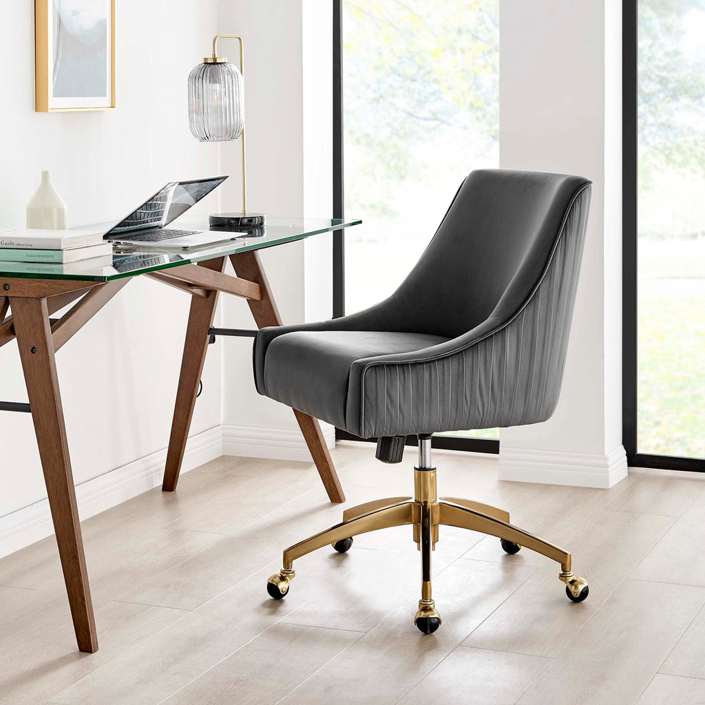 Modway Discern Performance Velvet Modern Office Chair