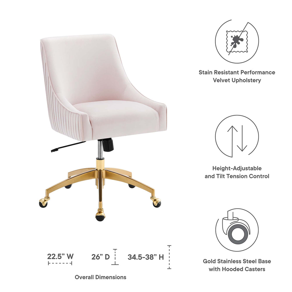 Modway Discern Performance Velvet Modern Office Chair