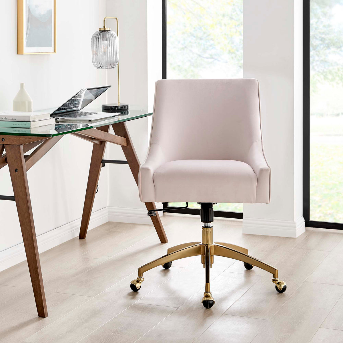 Modway Discern Performance Velvet Modern Office Chair