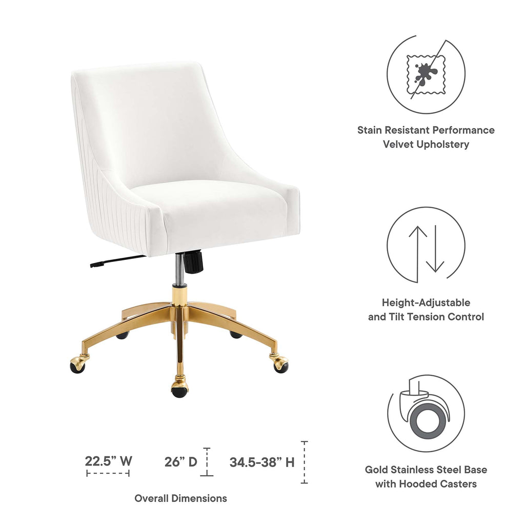 Modway Discern Performance Velvet Modern Office Chair