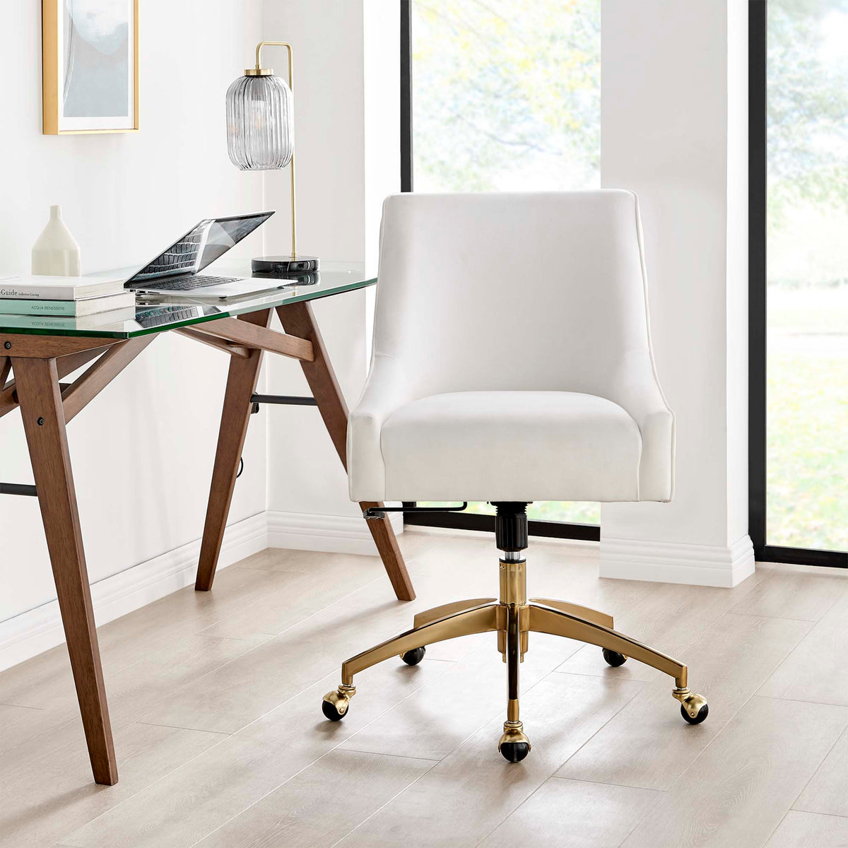 Modway Discern Performance Velvet Modern Office Chair