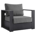 Modway Tahoe Outdoor Aluminum Armchair Weather Resistant Design