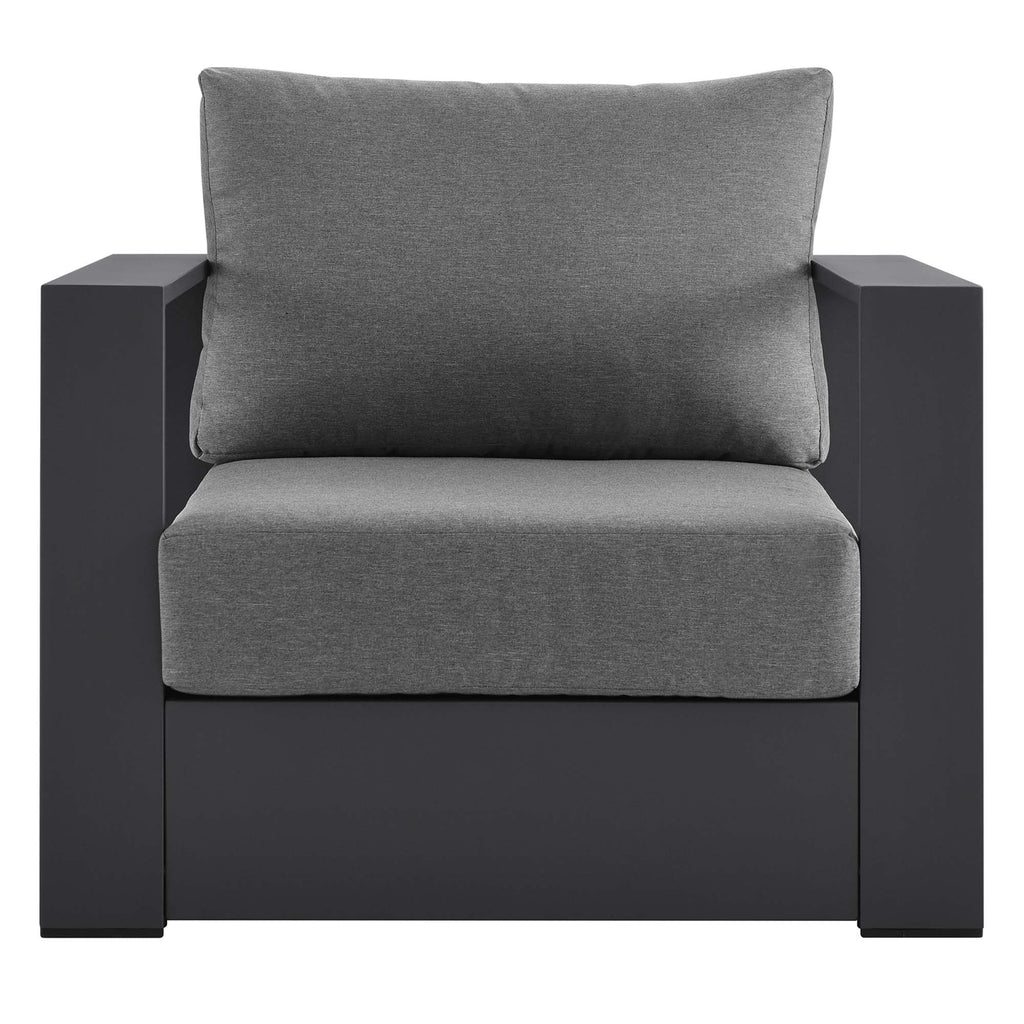 Modway Tahoe Outdoor Aluminum Armchair Weather Resistant Design