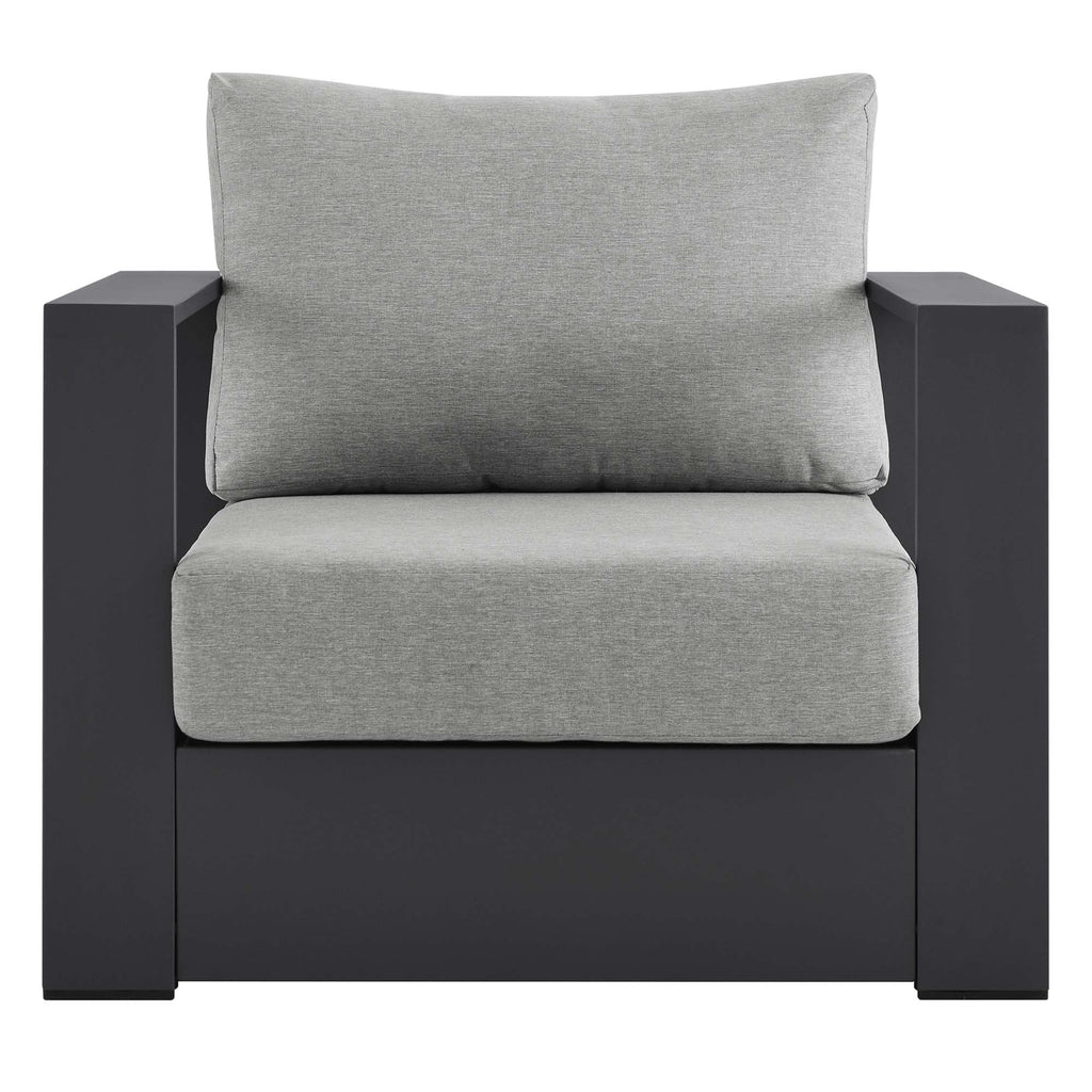 Modway Tahoe Outdoor Aluminum Armchair Weather Resistant Design