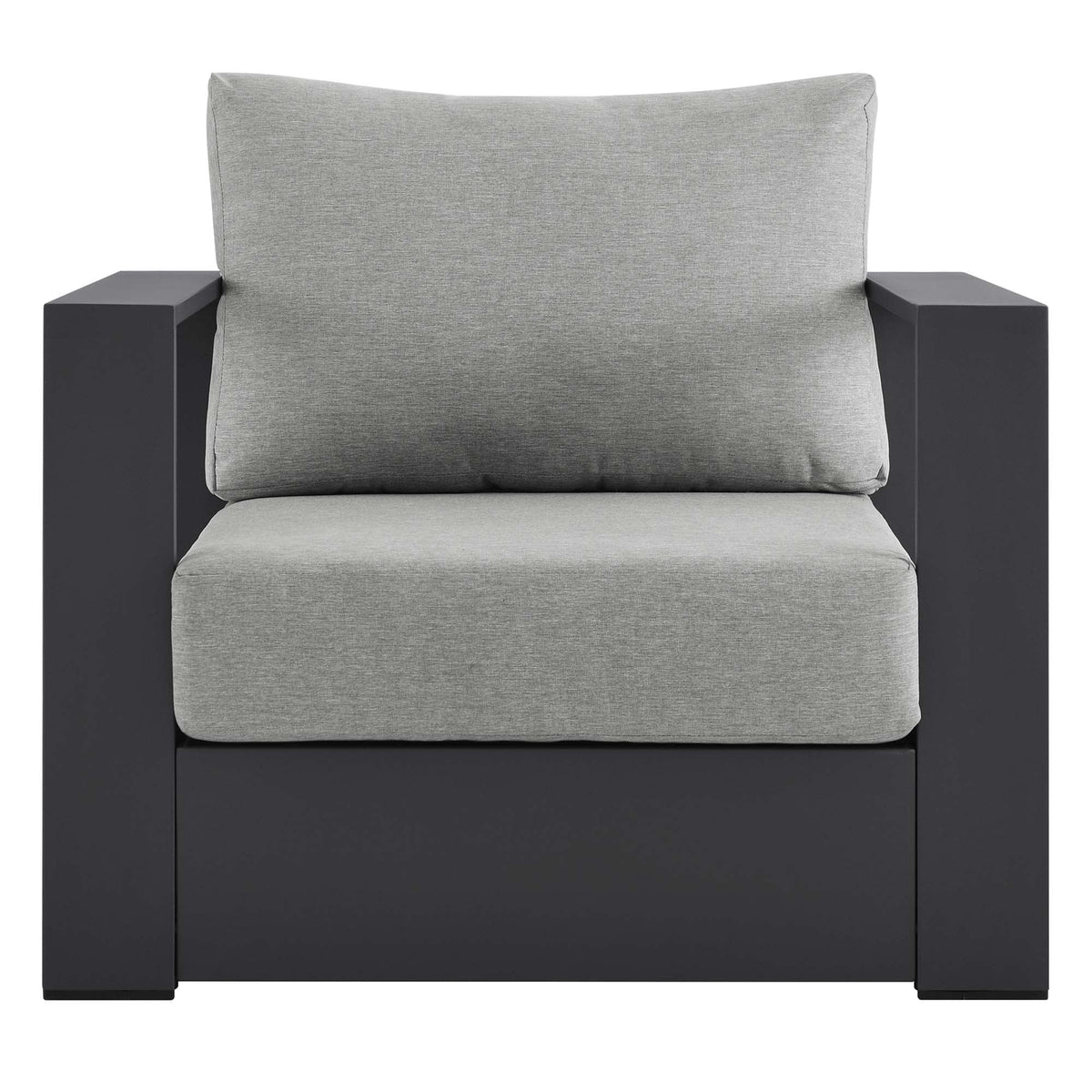 Modway Tahoe Outdoor Aluminum Armchair Weather Resistant Design