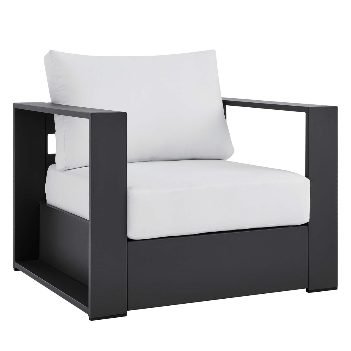 Modway Tahoe Outdoor Aluminum Armchair Weather Resistant Design