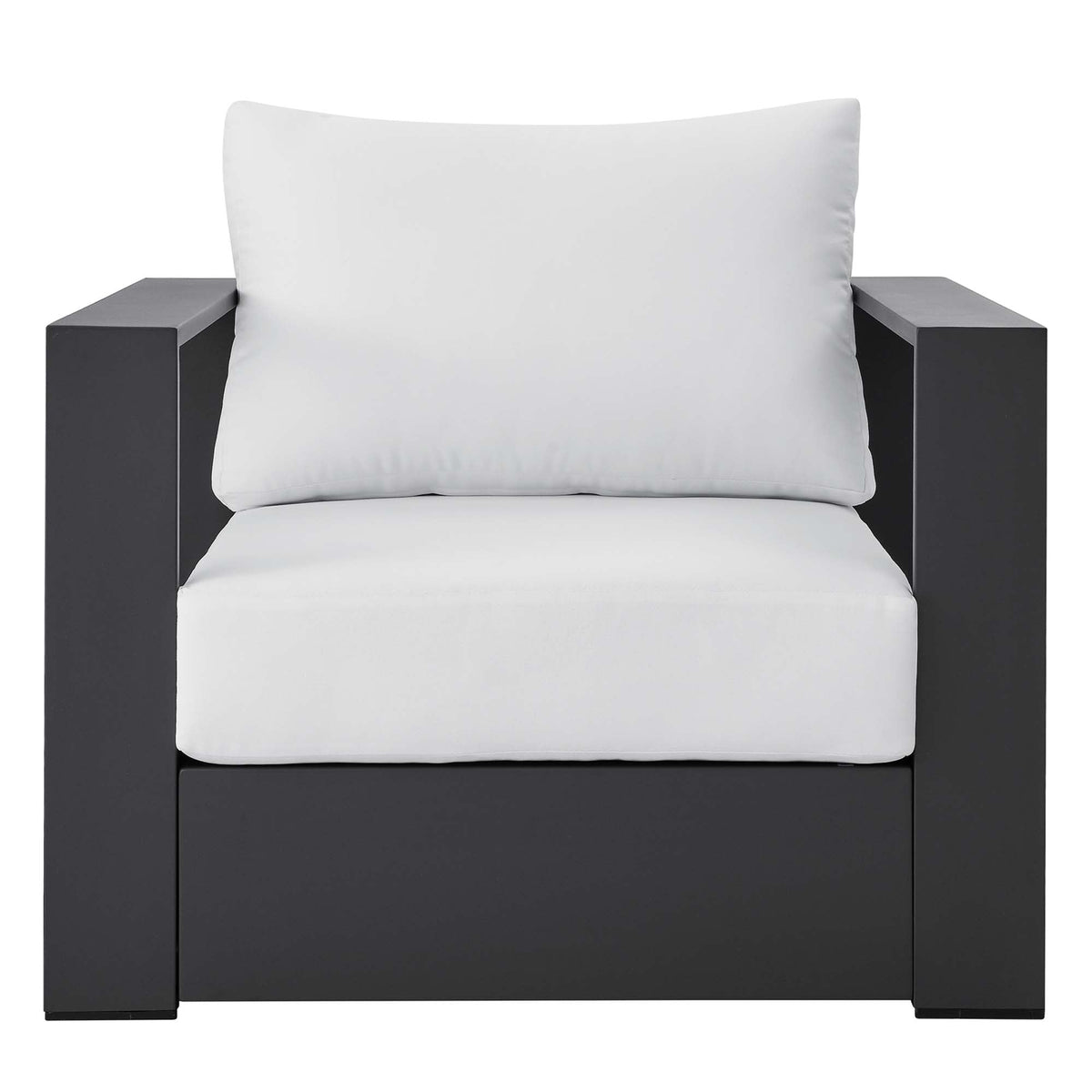 Modway Tahoe Outdoor Aluminum Armchair Weather Resistant Design
