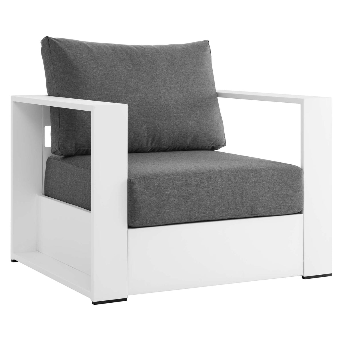 Modway Tahoe Outdoor Aluminum Armchair Weather Resistant Design