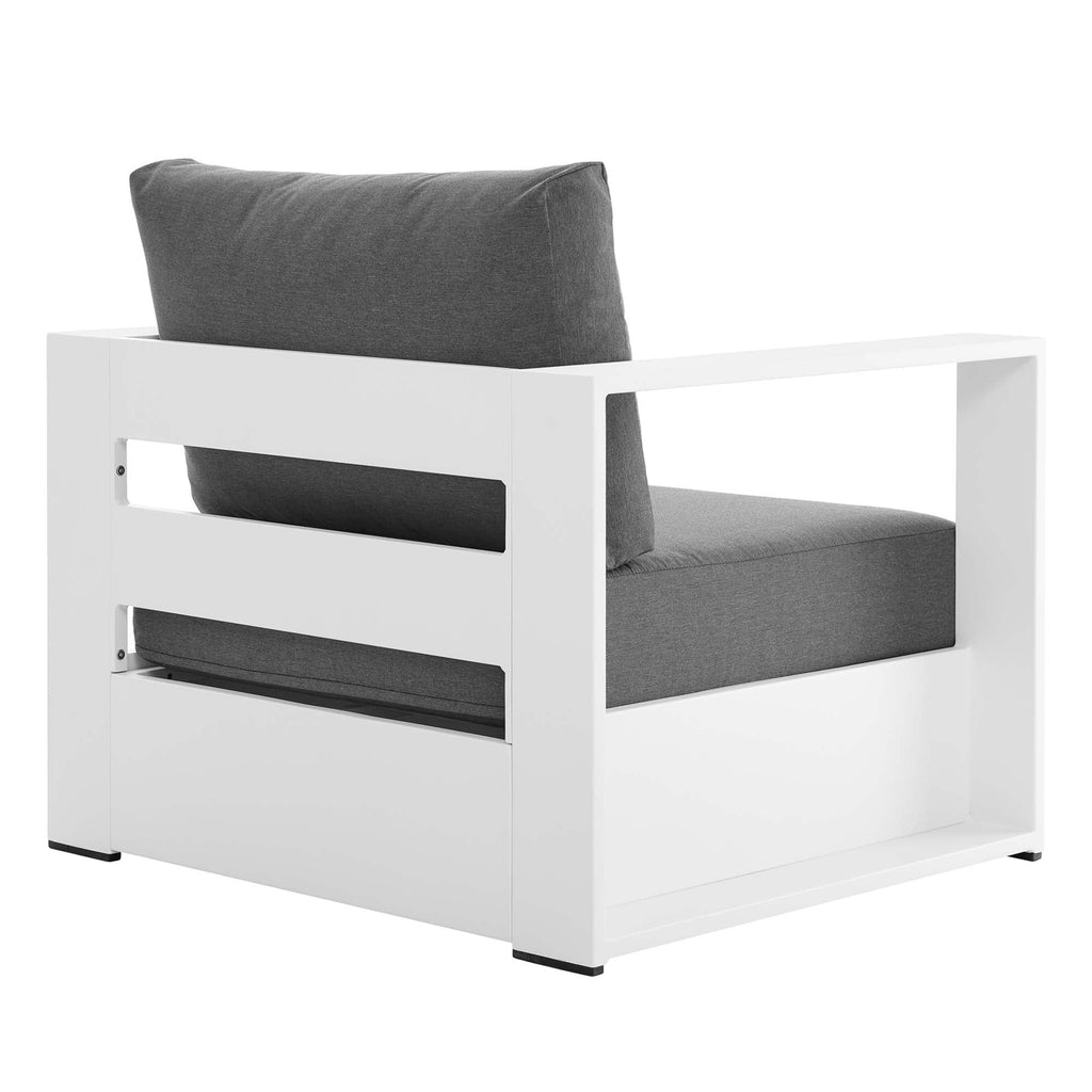 Modway Tahoe Outdoor Aluminum Armchair Weather Resistant Design
